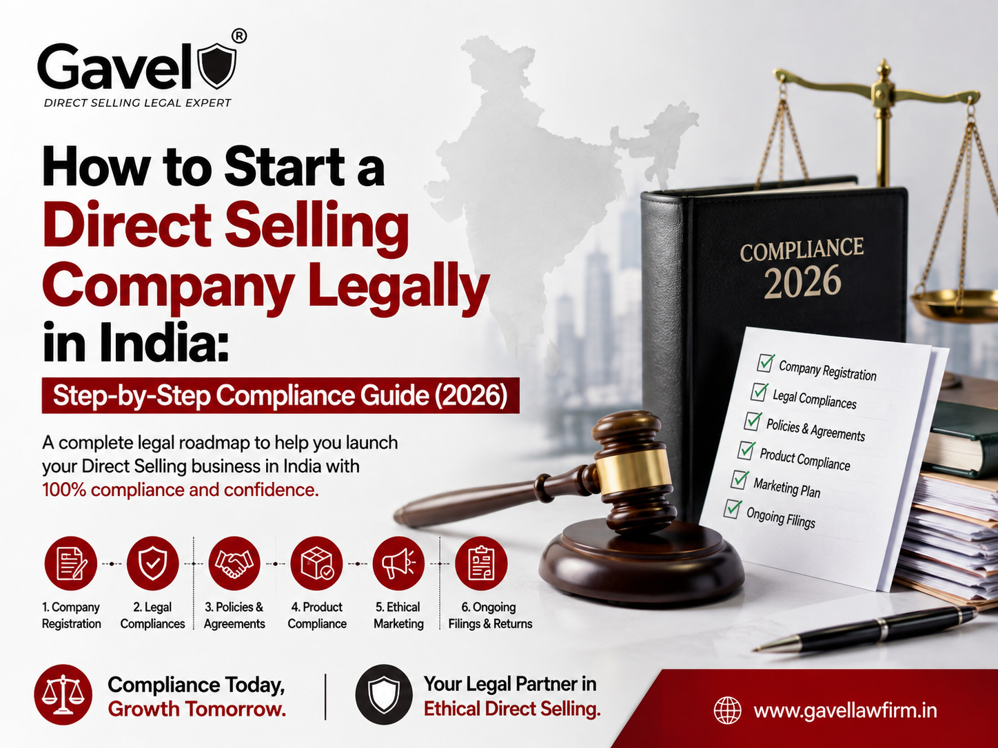 Legal compliance checklist for starting a Direct Selling company in India under Consumer Protection (Direct Selling) Rules, 2021.